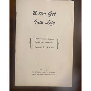 Vanderbilt University 1956 Commencement Sermon, Reverend Harry Kruener